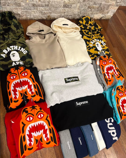 Bape x Supreme Hoodies Supplier (Bulk Supplier)